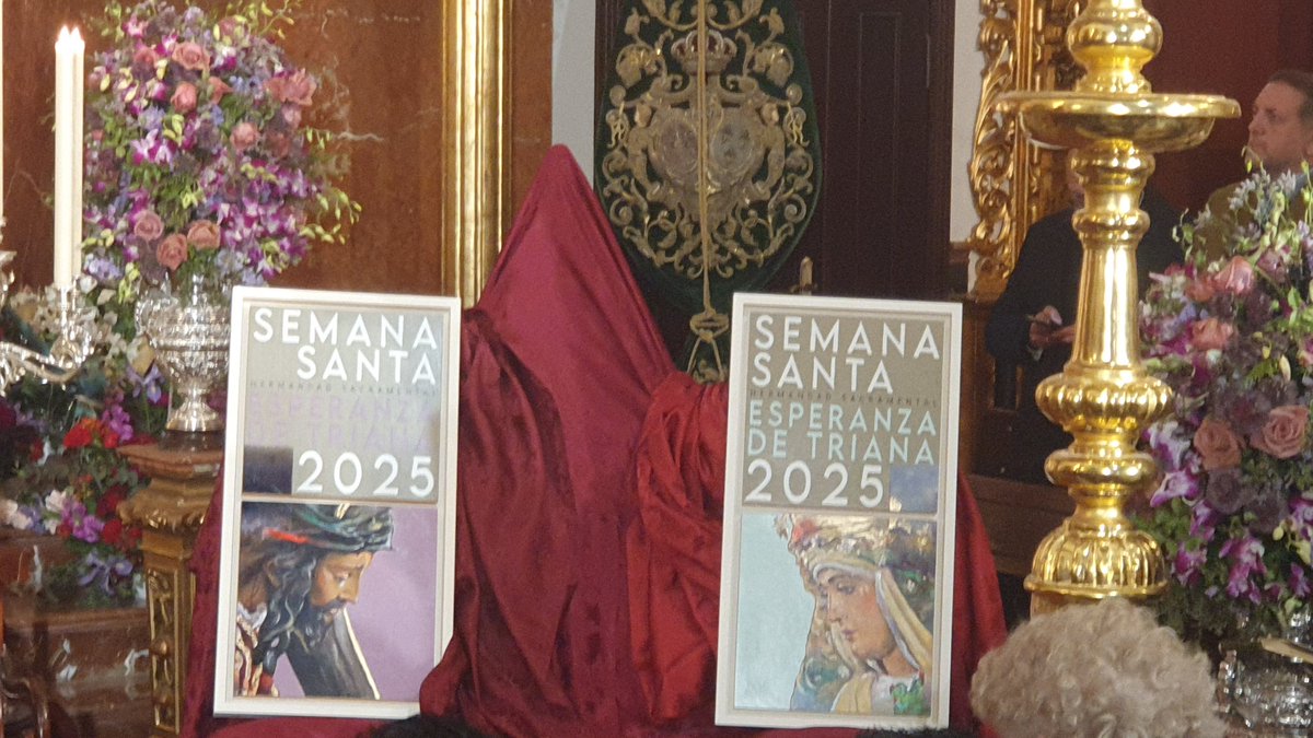 Cartel Semana Santa 2025
<a href="/EspDeTriana/">Esperanza de Triana</a> 
Obra de Antonio Diaz