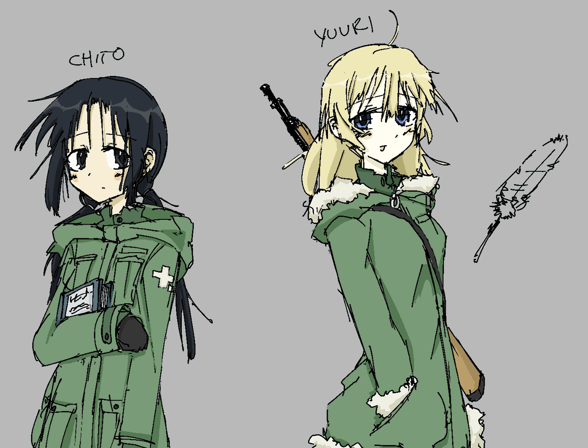 dosedsame's tweet image. #GirlsLastTour #少女終末旅行 #SubaHibi artstyle