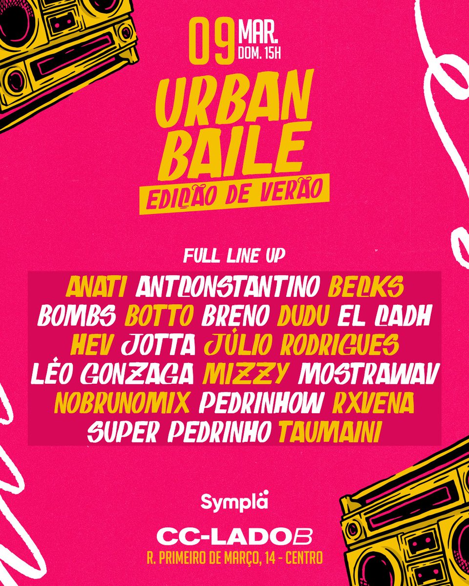 Hoje tem Urban Baile no Centro.