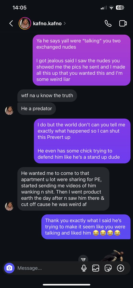 goldenstatelabs's tweet image. @BakedBodega wanted to hear from Alice well here’s the truth! I believe someone said the truth always comes to light! Been telling yall! Can’t believe snitch’s and predators! Weird as fuck weird as fuck weird as fuck!