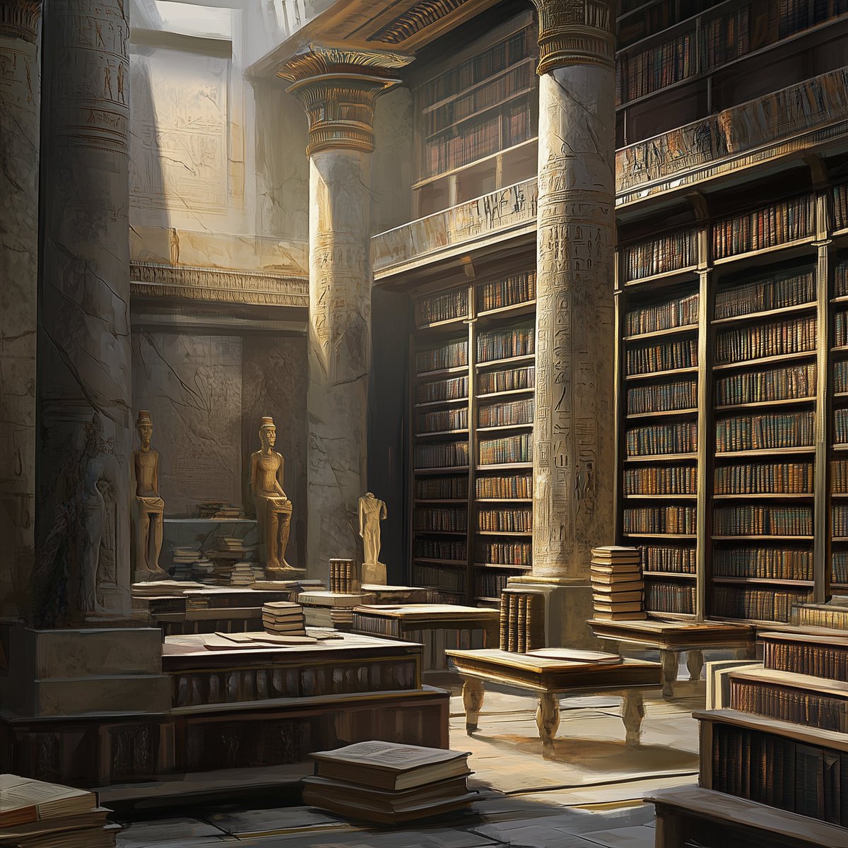 ElArteDeVivir__'s tweet image. En Egipto a las bibliotecas se les llamaba “el remedio de los problemas del alma” porque curaban el peor de los males: la ignorancia.