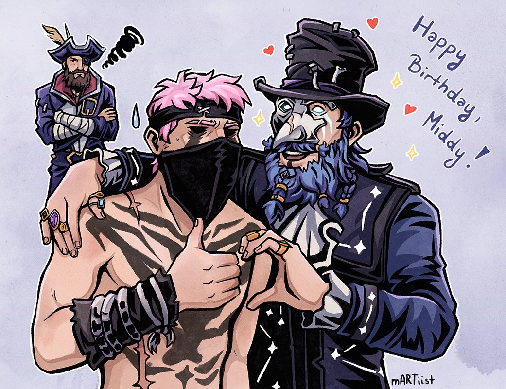 martii_art's tweet image. Just over a week ago, one of the best SoT artists @MiddySeabirb and her mischievous pirate celebrated their birthdays! My Reef showered them with unsolicited affection, much to their embarrassment and @EliEelEye's irritation 🫶🏻🫶🏻🫶🏻 #SeaOfThieves