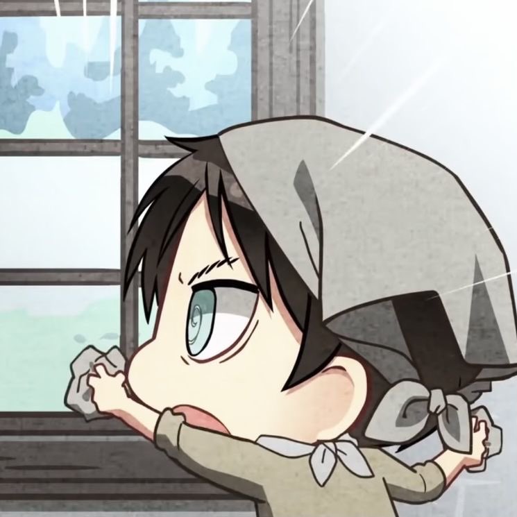 ❝ โอ้ส ! ห้องน้ำนั่นน่ะ —  เสร็จเรียบร้อยแล้วละครับ รีไวล์เฮย์โจว ! ส่วนกระจกด้านนอกผมก็เช็ดมันจนเหี้ยม ❞