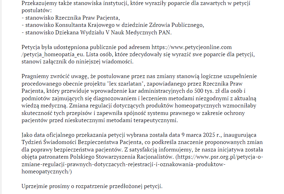 PWZF_org's tweet photo. 🔴 Dziś przekazaliśmy petycję #petycjaHomeopatiaEU do @MZ_GOV_PL! 

W dniu inauguracji Tygodnia Świadomości Bezpieczeństwa Pacjenta #PSAW apelujemy o zmianę regulacji UE dot. produktów homeopatycznych.

Dziękujemy wszystkim sygnatariuszom i instytucjom za wsparcie!
@RzeczPacjenta https://t.co/2i25kPLUKa