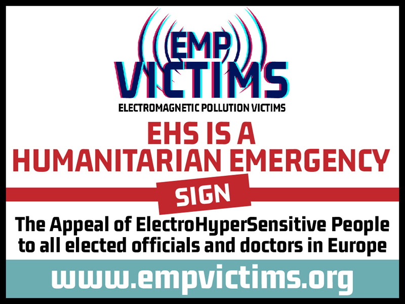 RosalitoEhs's tweet image. I SIGNED THE APPEAL. 
empvictims.org
Join us, wherever you live. Synthetic EMF suffering is harming us worldwide. We are more than thousands. Let&apos;s unite our voices and reclaim safe electromagnetic living conditions. Time has come for this to end.