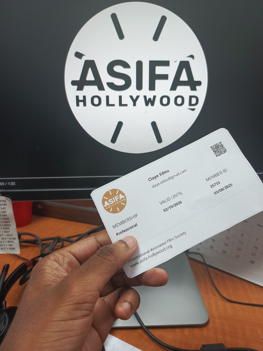 Honored to join ASIFA-Hollywood, a prestigious org promoting animation worldwide! This connects me with global industry pros, helping bring African animation to the world!  <a href="/ASIFAHollywood/">ASIFA-Hollywood</a> is behind the #AnnieAwards preserving history &amp; fostering collaboration.
#ASIFAHollywood