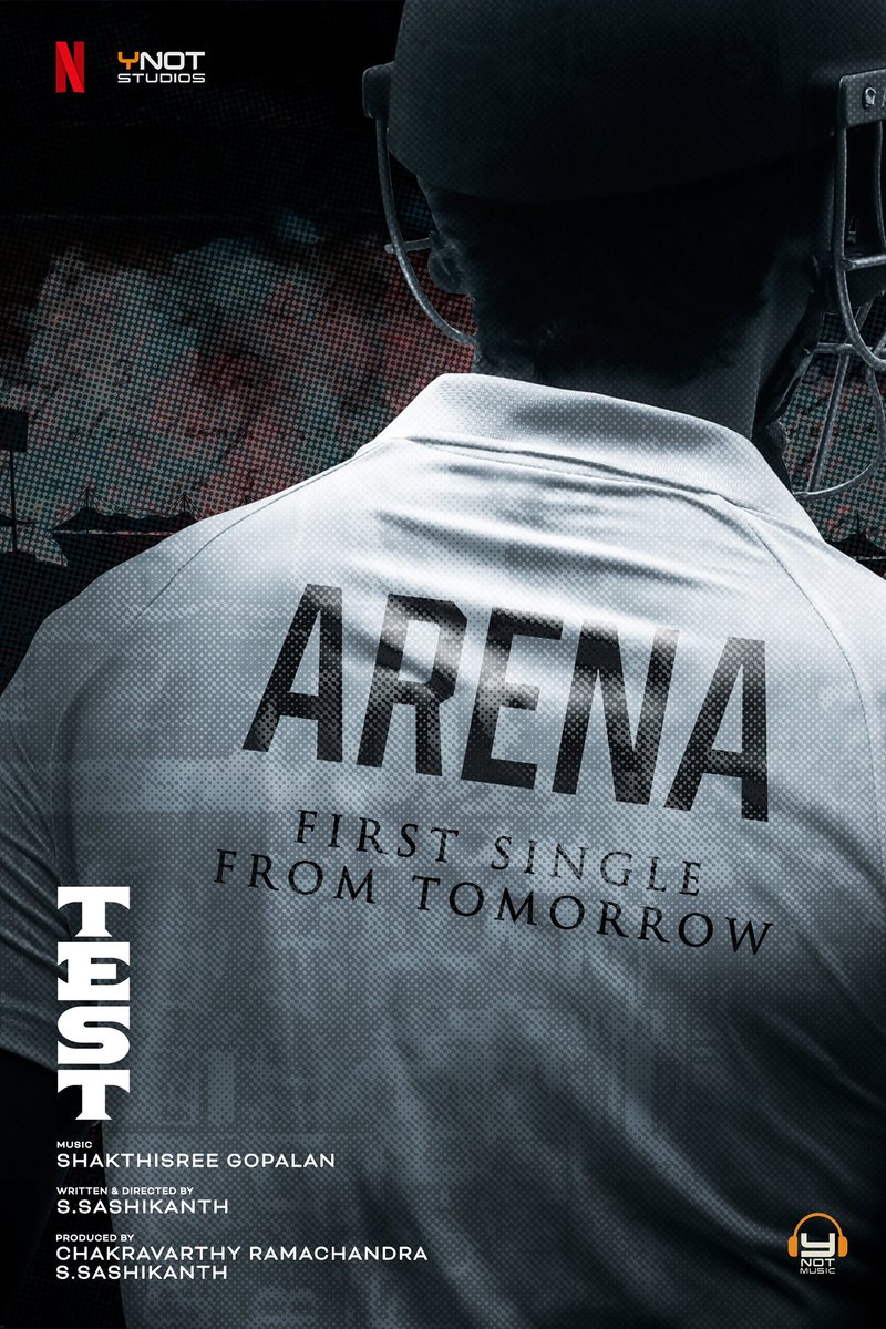 Y Not Studios (@studiosynot) on Twitter photo #TEST First Single - #Arena - From Tomorrow !
Music <a href="/ShakthisreeG/">Shakthisree Gopalan</a>
#Arena Written & Performed by #YogiB
#TEST on April 4 Only On <a href="/NetflixIndia/">Netflix India</a>
<a href="/sash041075/">Sash</a> <a href="/chakdyn/">Chakravarthy Ramachandra</a> <a href="/ActorMadhavan/">Ranganathan Madhavan</a> #Nayanthara #Siddharth @studiosynot <a href="/onlynikil/">Nikil Murukan</a>
#TESTOnNetflix #TEST First Single - #Arena - From Tomorrow !
Music <a href="/ShakthisreeG/">Shakthisree Gopalan</a>
#Arena Written & Performed by #YogiB
#TEST on April 4 Only On <a href="/NetflixIndia/">Netflix India</a>
<a href="/sash041075/">Sash</a> <a href="/chakdyn/">Chakravarthy Ramachandra</a> <a href="/ActorMadhavan/">Ranganathan Madhavan</a> #Nayanthara #Siddharth @studiosynot <a href="/onlynikil/">Nikil Murukan</a>
#TESTOnNetflix