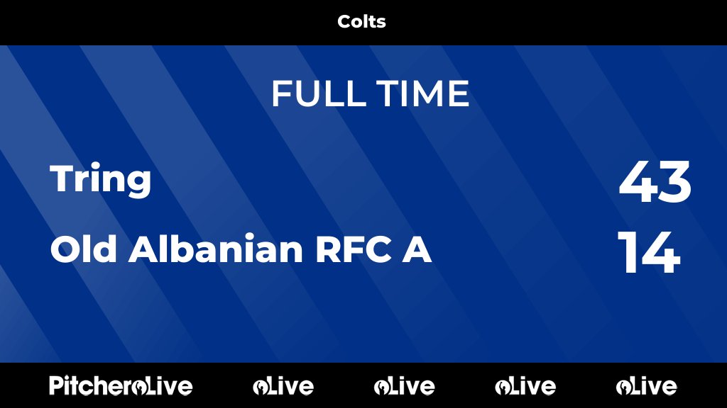 FULL TIME: Tring 43 - 14 Old Albanian RFC A
#TRIOLD #Pitchero
oarugby.com/teams/273940/m…