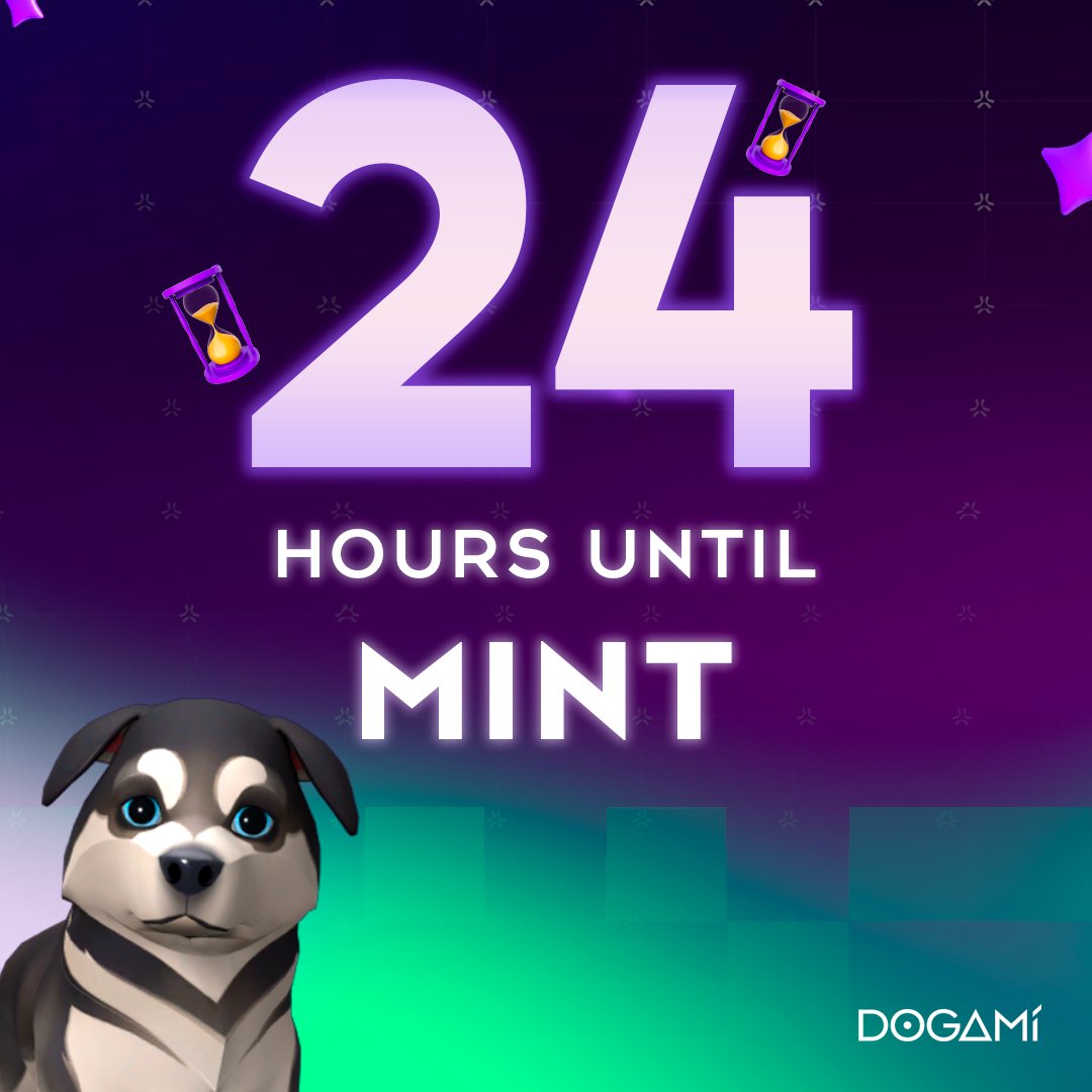 DOGAMÍ (@dogami) on Twitter photo 24 hours to go! ⏳
Our 5 new DOGAMÍ Gamma breeds are about to drop on Abstract with <a href="/MagicEden/">Magic Eden 🪄</a> 🚀magiceden.io/launchpad/abst…
Get ready to mint your mystery box! 🐾 24 hours to go! ⏳
Our 5 new DOGAMÍ Gamma breeds are about to drop on Abstract with <a href="/MagicEden/">Magic Eden 🪄</a> 🚀magiceden.io/launchpad/abst…
Get ready to mint your mystery box! 🐾