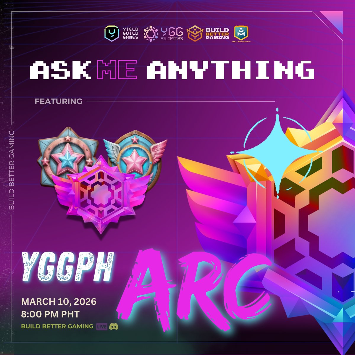 🚀 ARC 3 AMA IS HERE! 🚀

Get ready for a deep dive into ARC 3—new mechanics, bigger rewards, and pro strategies! 🔥

📅 March 10, 2025 | 8:00 PM
📍 BBG Discord &amp; Facebook Live

🎁 Special surprises await the most engaged attendees! 

Don’t miss out!💬 Who’s hyped? Drop a ⚡!!!