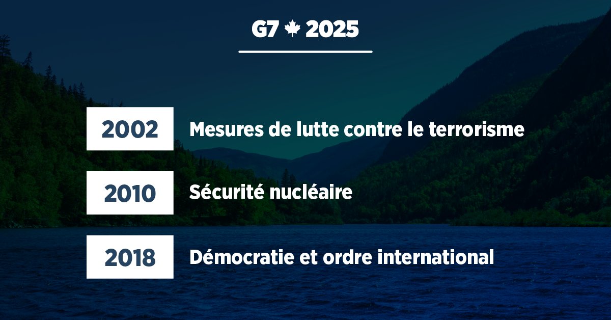 Le saviez-vous? Les #MinistresDesAffairesÉtrangèresDuG7 se réunissent depuis 1984 pour discuter de la sécurité mondiale. À la présidence du #G7 cette année, le Canada est heureux d’accueillir l’événement dans Charlevoix du 12 au 14 mars. #G7Canada #G7Kananaskis2025 #50AnsDeG7
