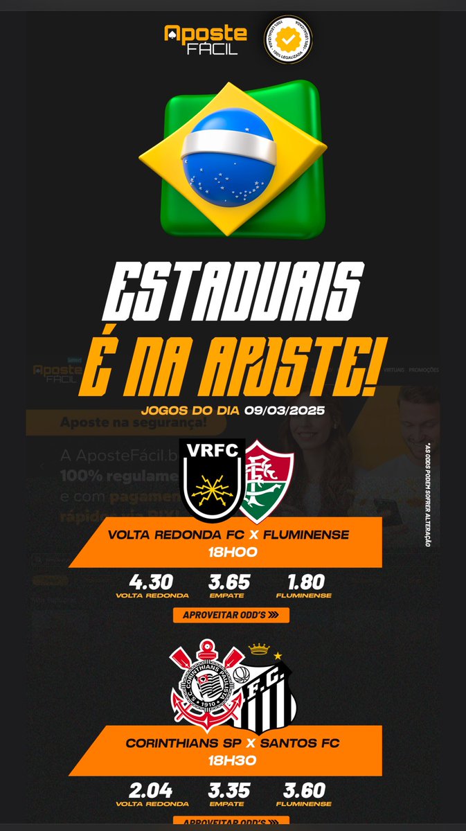 Betmais_'s tweet photo. Decisão dos Estaduais no #AposteFacil

🔗: https://t.co/XOOnZ9fYwm 

Depósitos e Saques IMEDIATOS via Pix https://t.co/bmnqQQYC0t