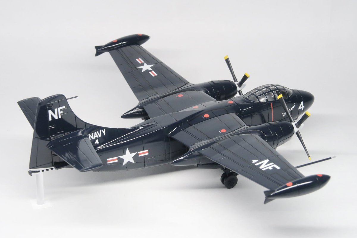 st_s0311's tweet photo. トリプルナッツ 1/144 AJ-1 サヴェージ
完成しました！ https://t.co/OYKl0kNpn0