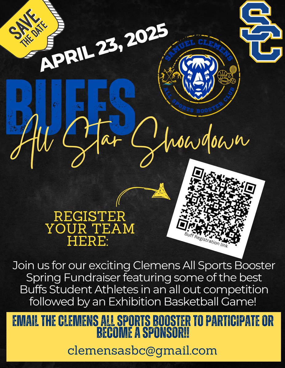 ******COMING SOON!!!******
Hey Buffs - sign your team up!!
Hey Buffs Fans - Be on the lookout for volunteer opportunities.