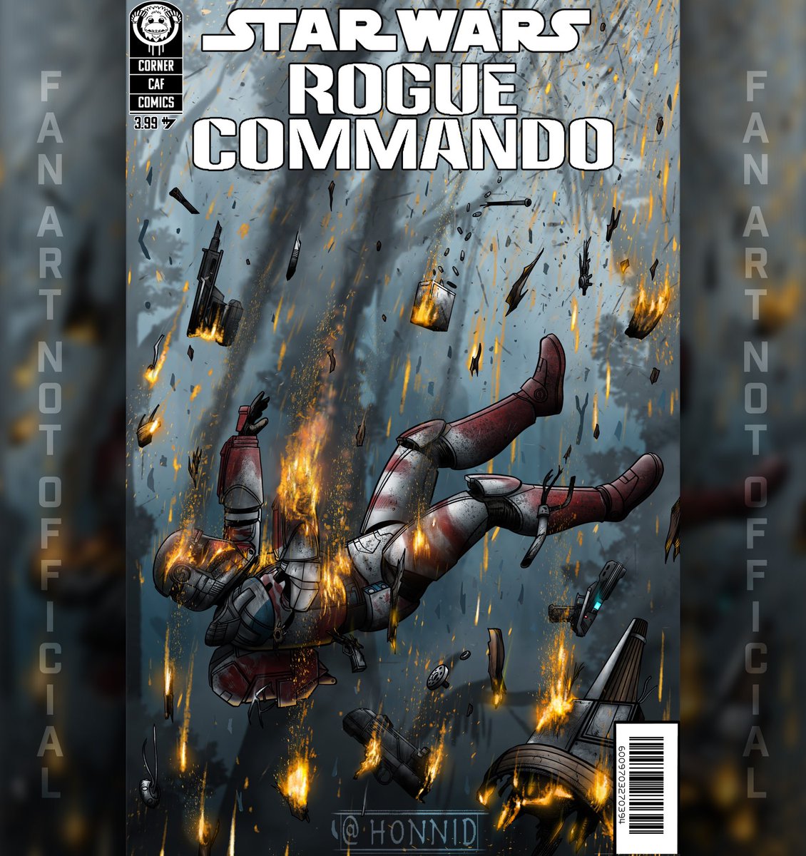 WhoKneeDavid's tweet image. STAR WARS ROGUE COMMANDO : The Fall

Another addition to my mock up covers for this storyline I’ve been imagining for a min. This one a cover design of my own, not a tribute to another classic cover. 

Hope yah’ll dig it 🤟🏽
#republiccommando #starwars