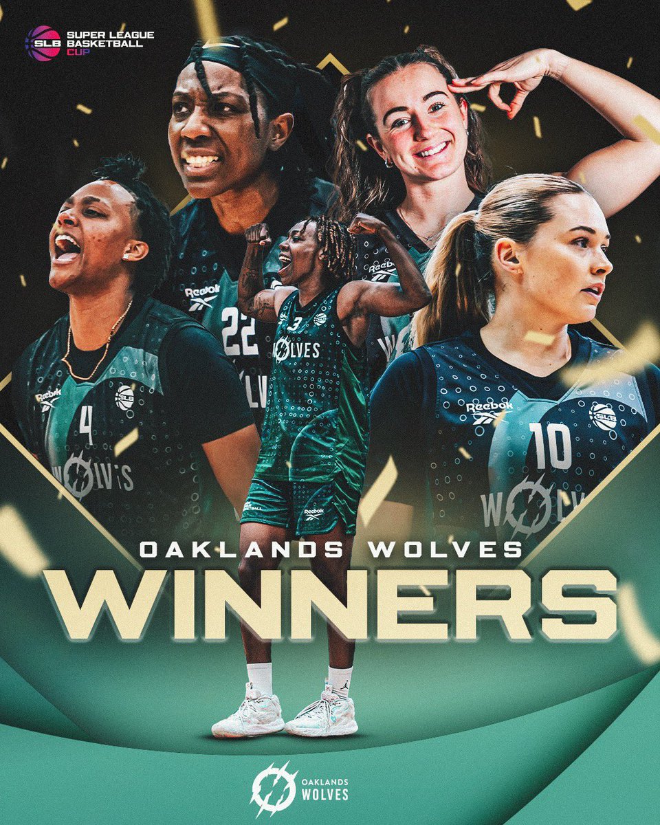 Super League Basketball (@sprleaguebballw) on Twitter photo Your 2025 SLBW Cup Winners the Oakland Wolves! <a href="/Oaklandsball/">Oaklands Wolves Basketball</a> 🏆
📲 Re-live the Cup Final action on <a href="/DAZN_Sport/">DAZN Sport</a>
dazn.com/en-GB/fixture/…
#BritishBasketball Your 2025 SLBW Cup Winners the Oakland Wolves! <a href="/Oaklandsball/">Oaklands Wolves Basketball</a> 🏆
📲 Re-live the Cup Final action on <a href="/DAZN_Sport/">DAZN Sport</a>
dazn.com/en-GB/fixture/…
#BritishBasketball