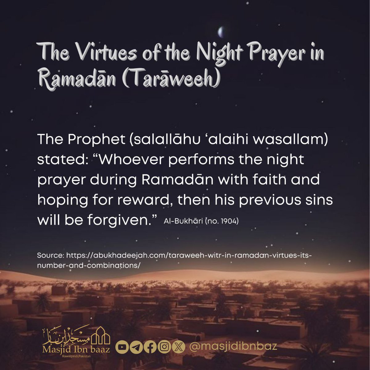 Read more :
abukhadeejah.com/taraweeh-witr-…