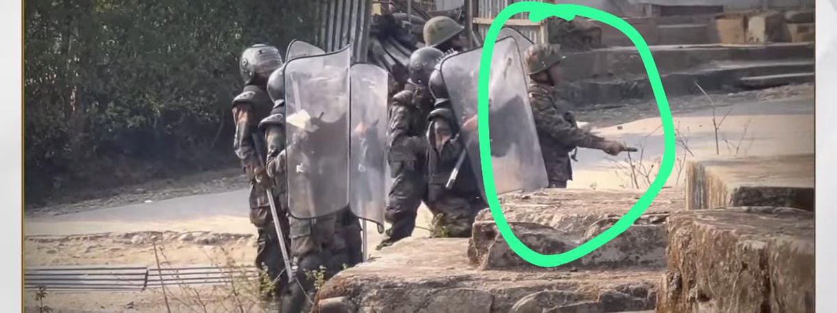 Central Forces use illegal pistol to kill Kuki-Zo protestors? 

Have you ever seen RAF personnel, CAPF or Indian Army use pistol during riot control? Pistol is not used during riot control. And yet here we see an armed force officer shooting at protestors!!!@UNHumanRights