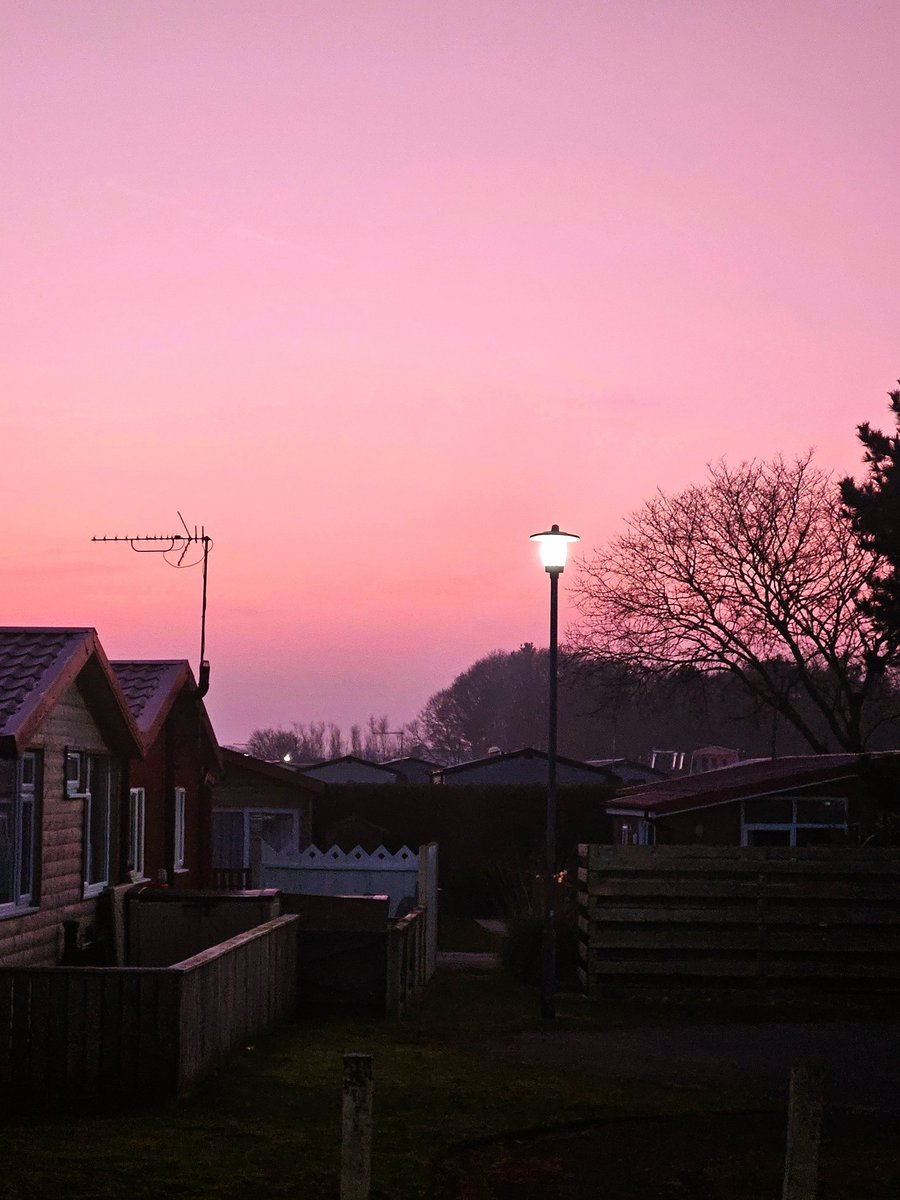 Sunset tonight in bridlington