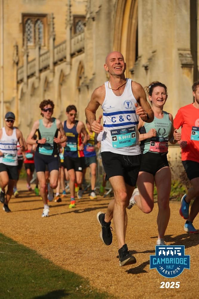 TTP Cambridge Half Marathon 2O25
1h 28m 32s
871st out of 13575
20th out of 508 M55–59
Pain in my right quad slowed me down and made me consider quitting, but thankfully I recovered.