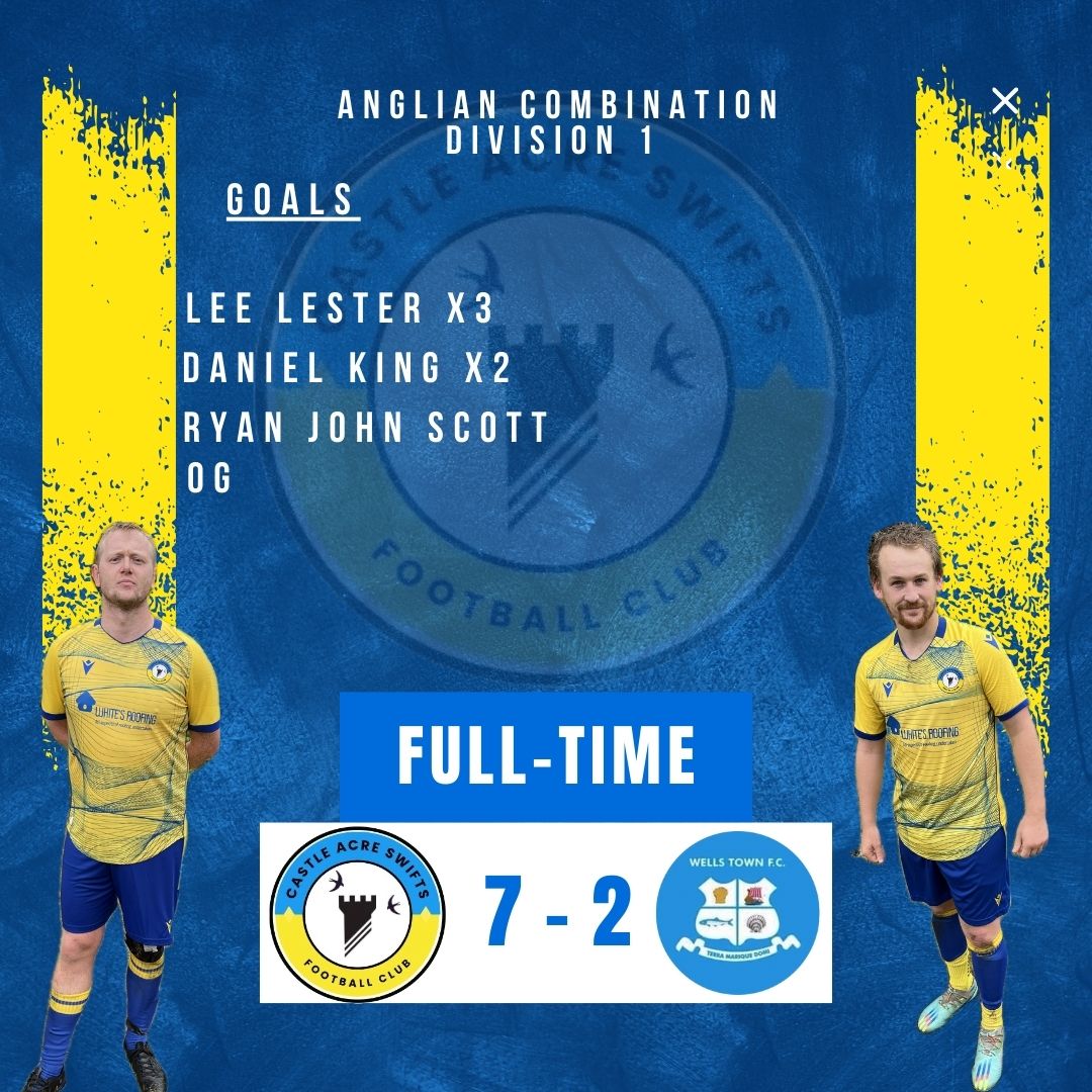 🚨 YESTERDAYS RESULT🚨

Only game for the club yesterday was the first team who ran away 7-2 winners against <a href="/WellsTownFC/">Wells Town FC</a> 🟡🔵