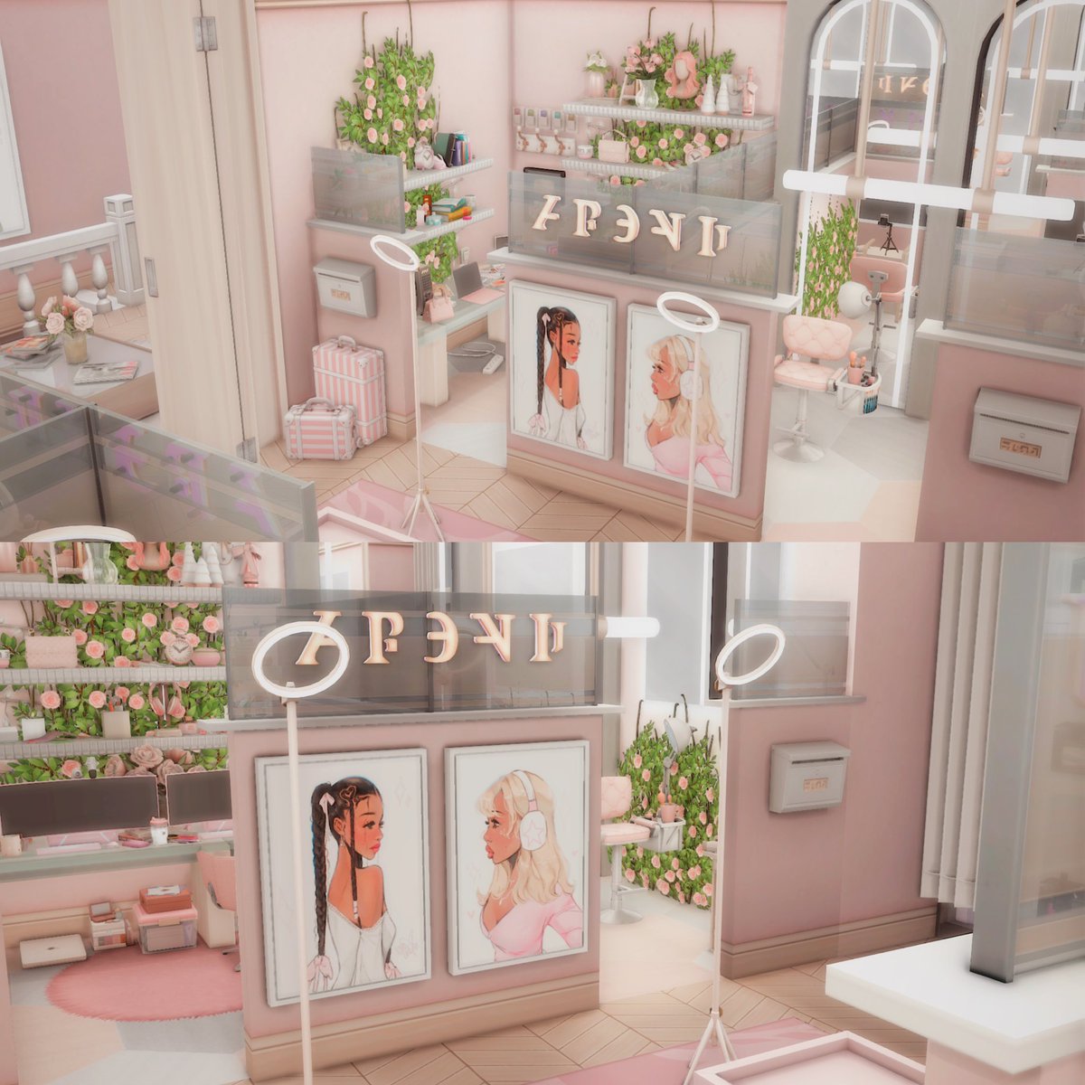 Im finally finished with my Melanin Beauty Hair Salon 😍💇🏽‍♀️ 

I really enjoyed creating this build! Once tray importer gets updated i will post it on patreon! ✨