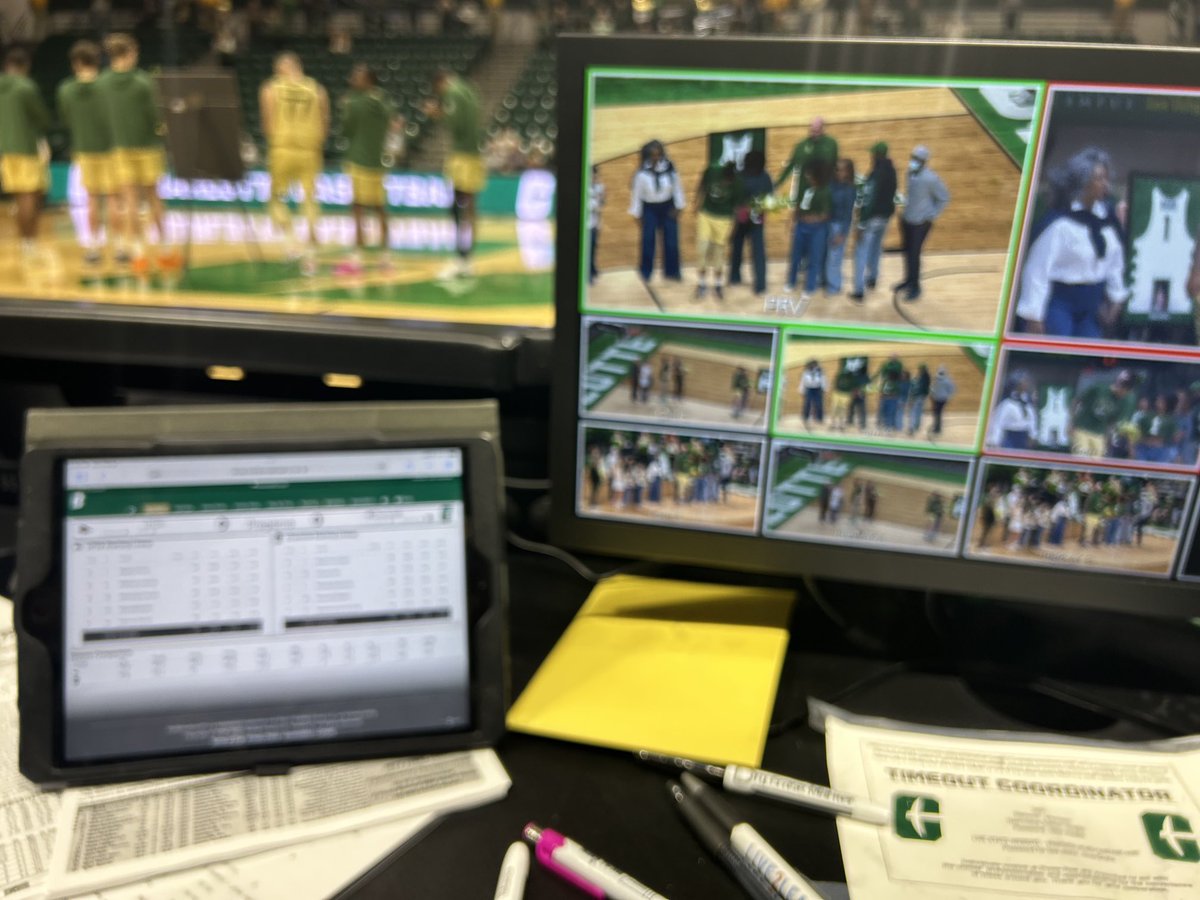 Wrapping up 40 seasons with ⁦<a href="/CharlotteMBB/">Charlotte Men’s Basketball</a>⁩ - been lucky and blessed to have this opportunity.  One more game with the crew - ⁦<a href="/BobbyRosinski/">Bobby Rosinski</a>⁩ ⁦<a href="/jobeyt11/">Jobey Thomas</a>⁩ ⁦<a href="/hgbradey/">Hannah Bradey</a>⁩ !