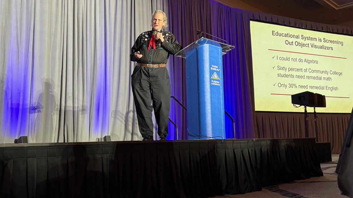 AFBF Young Farmers & Ranchers (@afbfyfr) on Twitter photo What an empowering general session with keynote speaker <a href="/DrTempleGrandin/">Dr. Temple Grandin</a>! Thank you, Dr. Grandin, for sharing about defying the odds and learning to work! What an empowering general session with keynote speaker <a href="/DrTempleGrandin/">Dr. Temple Grandin</a>! Thank you, Dr. Grandin, for sharing about defying the odds and learning to work!