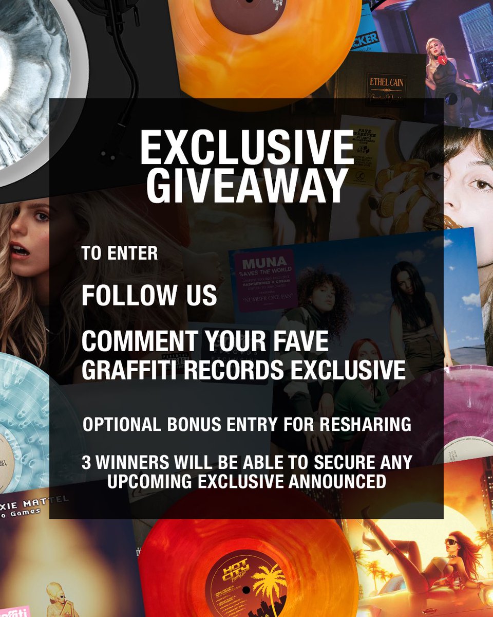 GraffitiRS's tweet image. EXCLUSIVE GIVEAWAY

to enter:
- Follow Us
- Comment your fave GR Exclusive

Optional bonus entry for resharing this

3 winners will be selected on 3/12 and may choose any exclusive announced this year as their prize
