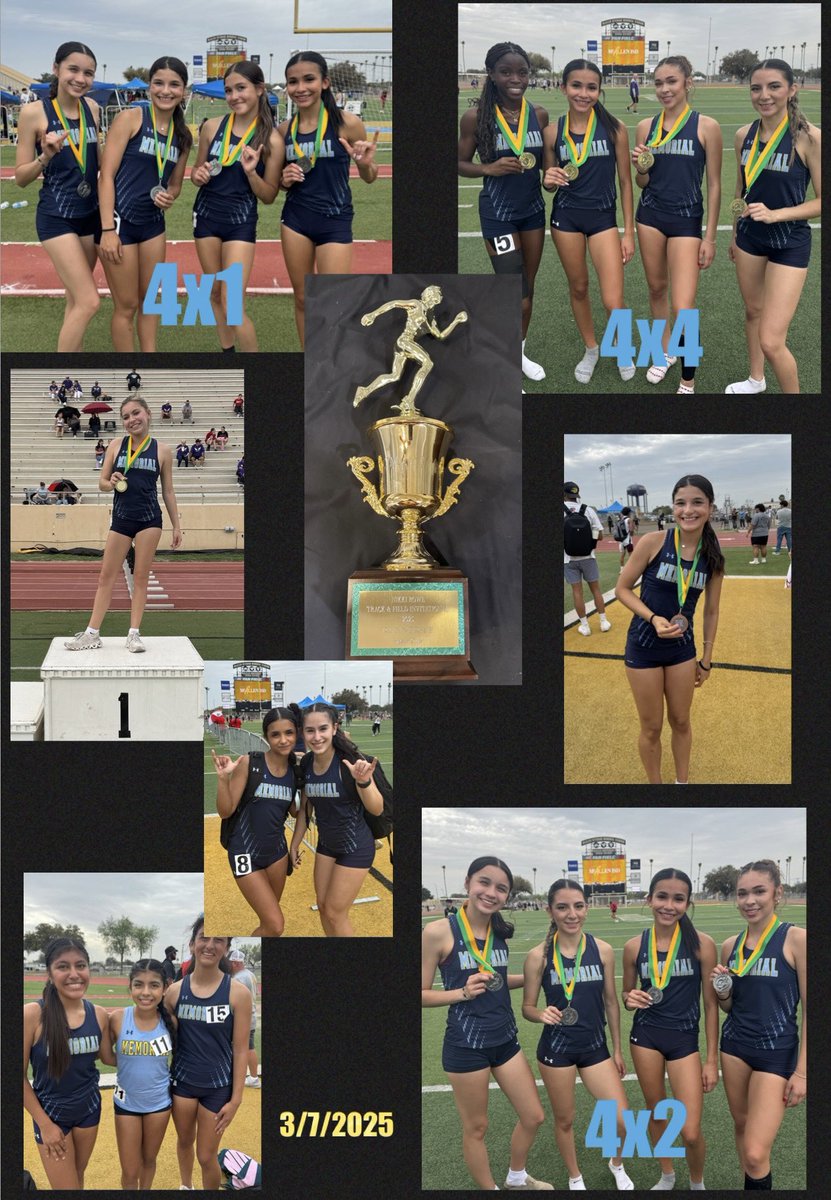 Congrats on being Runners up at the Warrior Relays!  Lots of medals &amp; PRs. <a href="/mospatterson/">Coach Moses Patterson</a> <a href="/McAllenMemorial/">Memorial High School</a> <a href="/Pride_Mustangs/">Pedro Alvarez, Jr.</a>