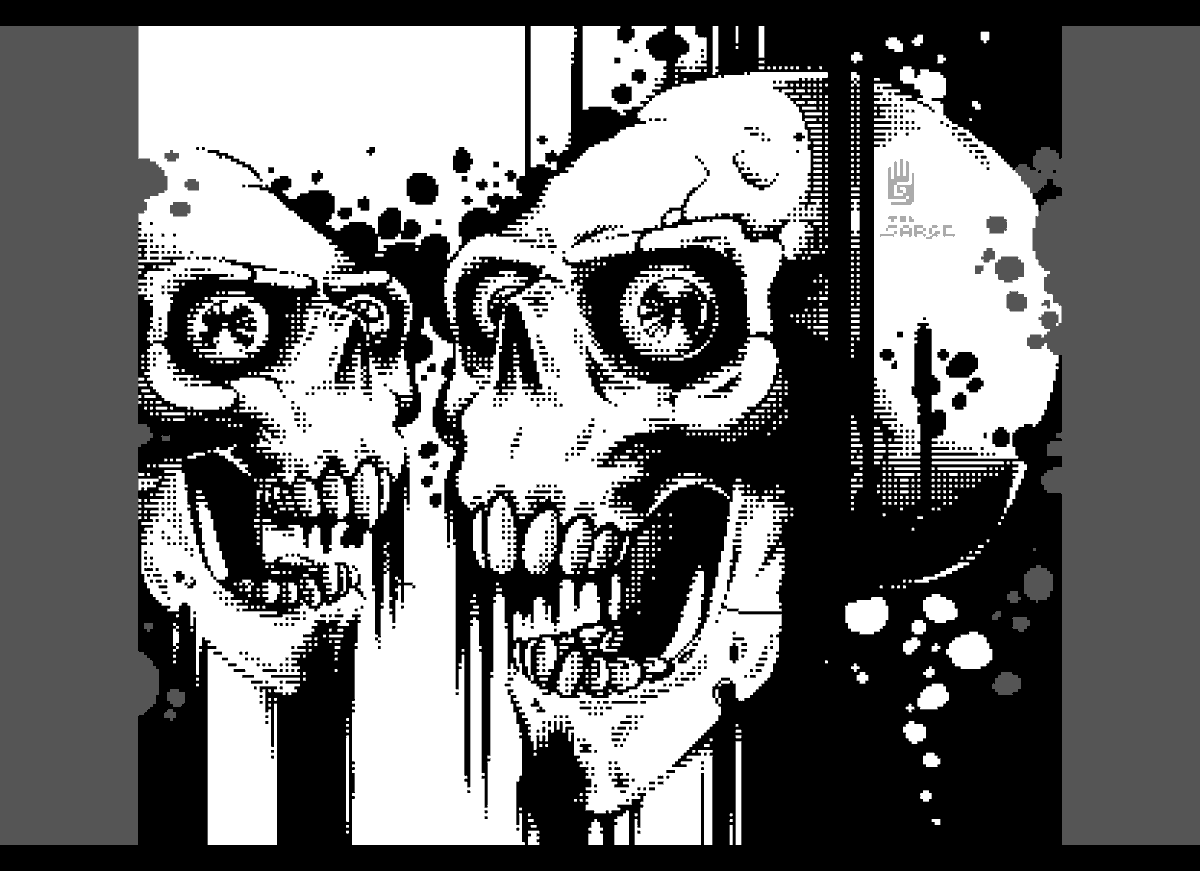j_ljunggren's tweet image. A series of pixel artwork of skulls made on the Commodore 64 with the soon to be released version 3.0 of ALBERT. #c64 #commodore64 #pixelart #skull #Retro