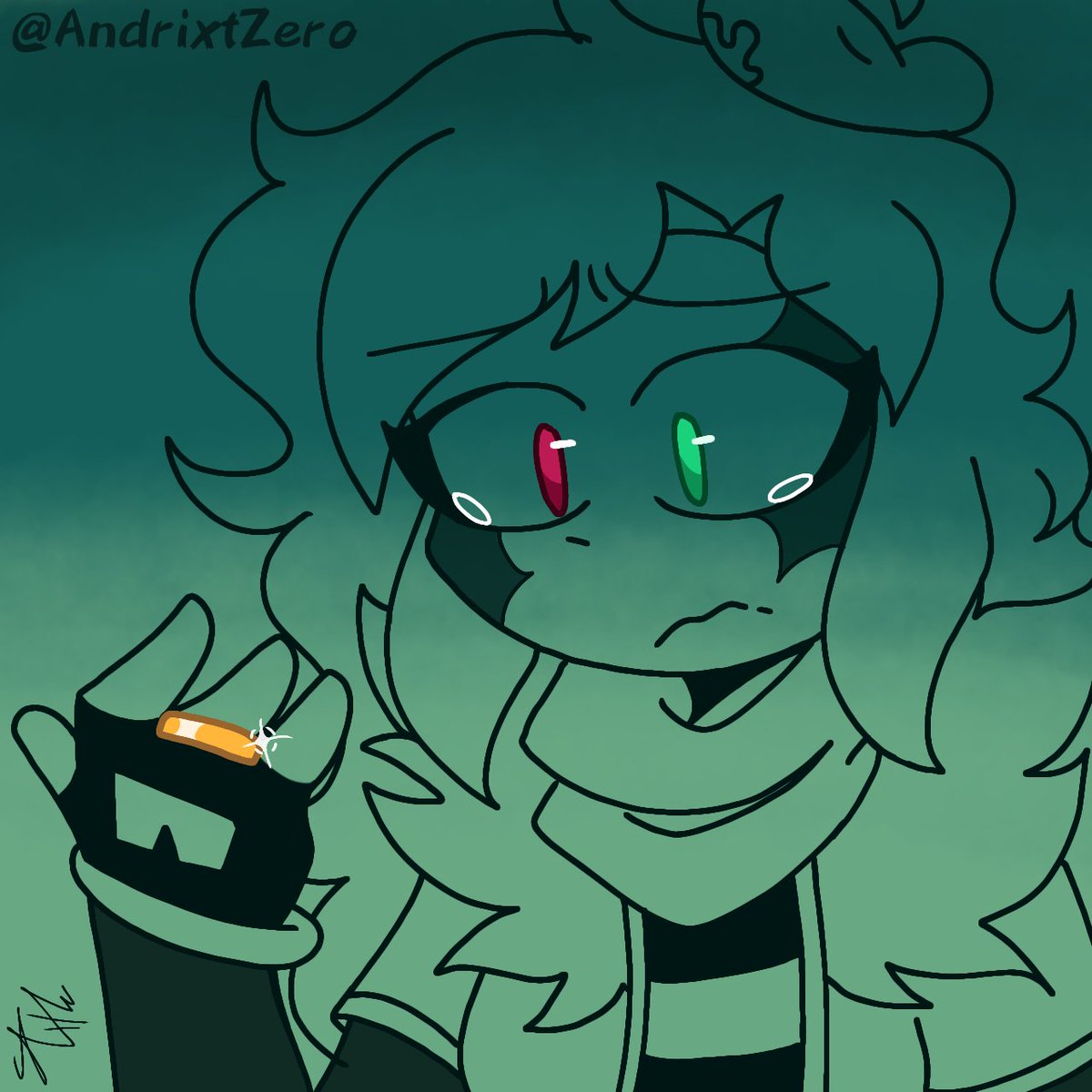 AndrixtZero's tweet image. "Tienes Miedo de arruinarlo todo otra vez... No es así Amelia?"
.
.
#Oc #Waos 💚💫😞