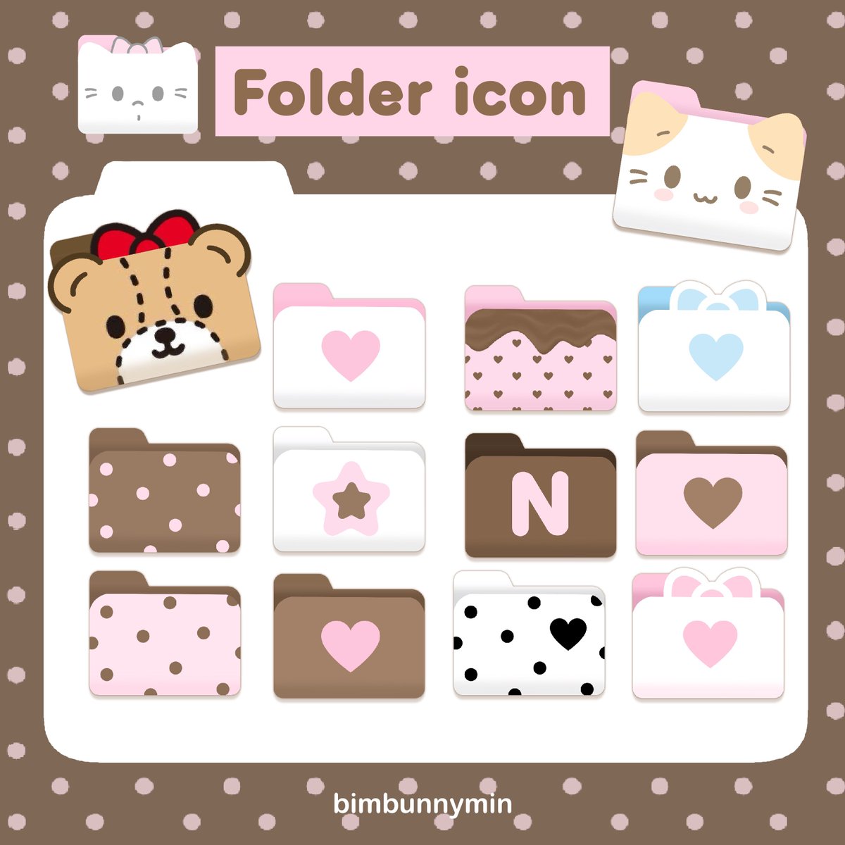 Giveaway 🧸🎀🐈‍⬛
          Folder icon.png (cute ver.) 

*** pls rt or like before use ***
don't use for commercial/repost 

🥨 drive.google.com/drive/folders/…

#แจกไฟล์png #แจกpng