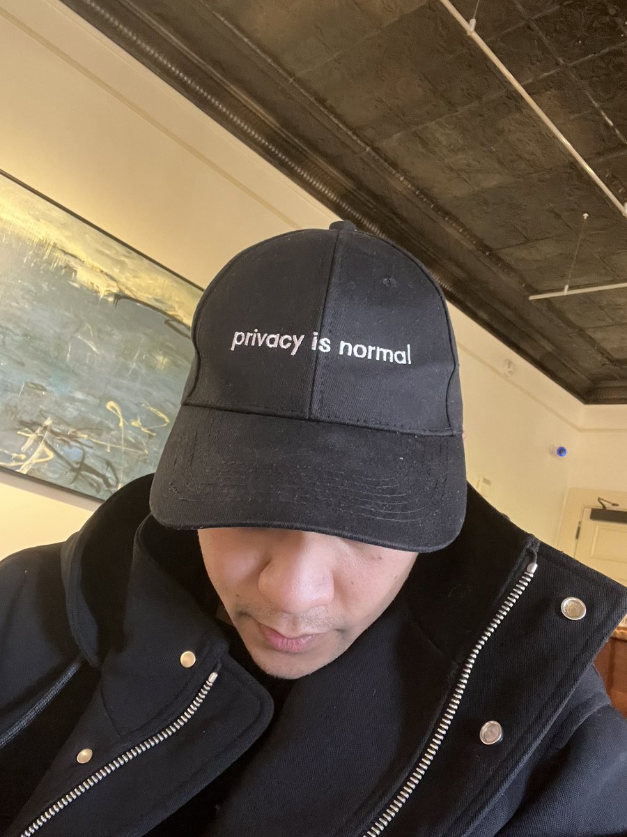 artieart88's tweet image. this hat is the biggest hack for introverts.
literally nobody wants to have a conversation with me.
thanks @0xbowio - you should patent this.