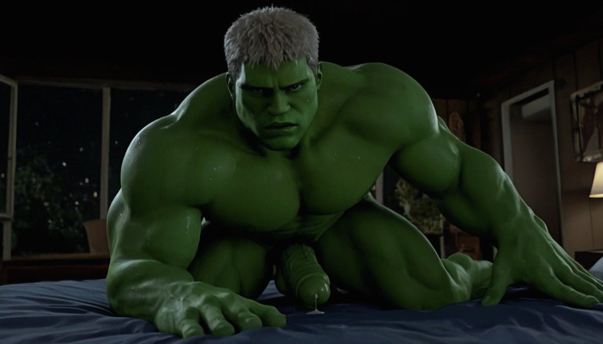 AllDayTurned's tweet image. You wouldn’t like me when I’m… extremely turned on. 💚🔥 #HulkMode
