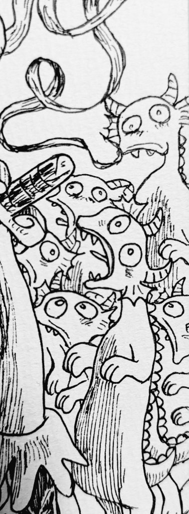 描いて…る… 