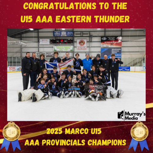 🎉📷 Huge congratulations to the Eastern Thunder for securing 1st place in the 2025 Marco U15 AAA Provincials! Your hard work and dedication have paid off!  We’re so proud of you and can’t wait to see you at the Atlantic Championships in April! #Champions