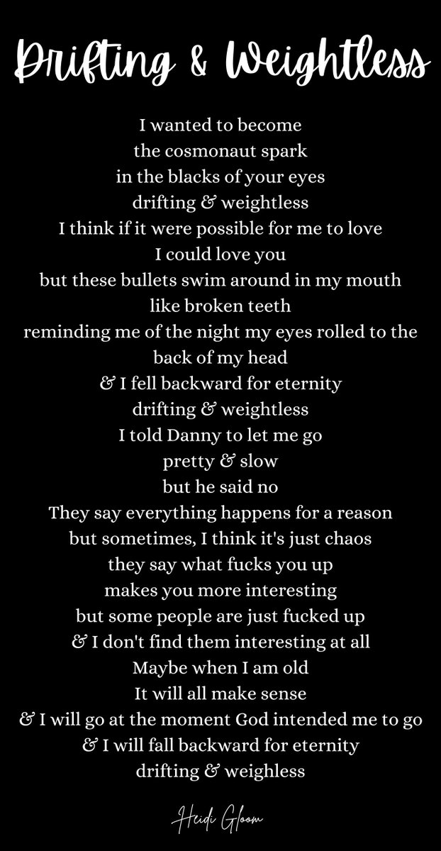 HMNolanbooks's tweet image. I wanted to become
the cosmonaut spark
in the blacks of your eyes
drifting &amp;amp; #weightless

#bornbattleready #poetry #poetryprompt