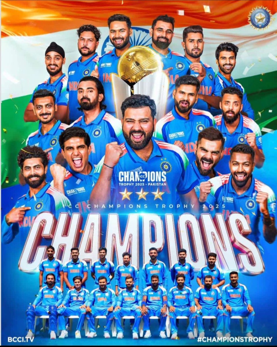 GarwaManish's tweet photo. बहुत बहुत बधाई और शुभकामनाएं हमारी पावरफुल टीम को 💪 🇮🇳#ChampionsTrophy2025 #INDvsNZ https://t.co/6BtgK0VOSU