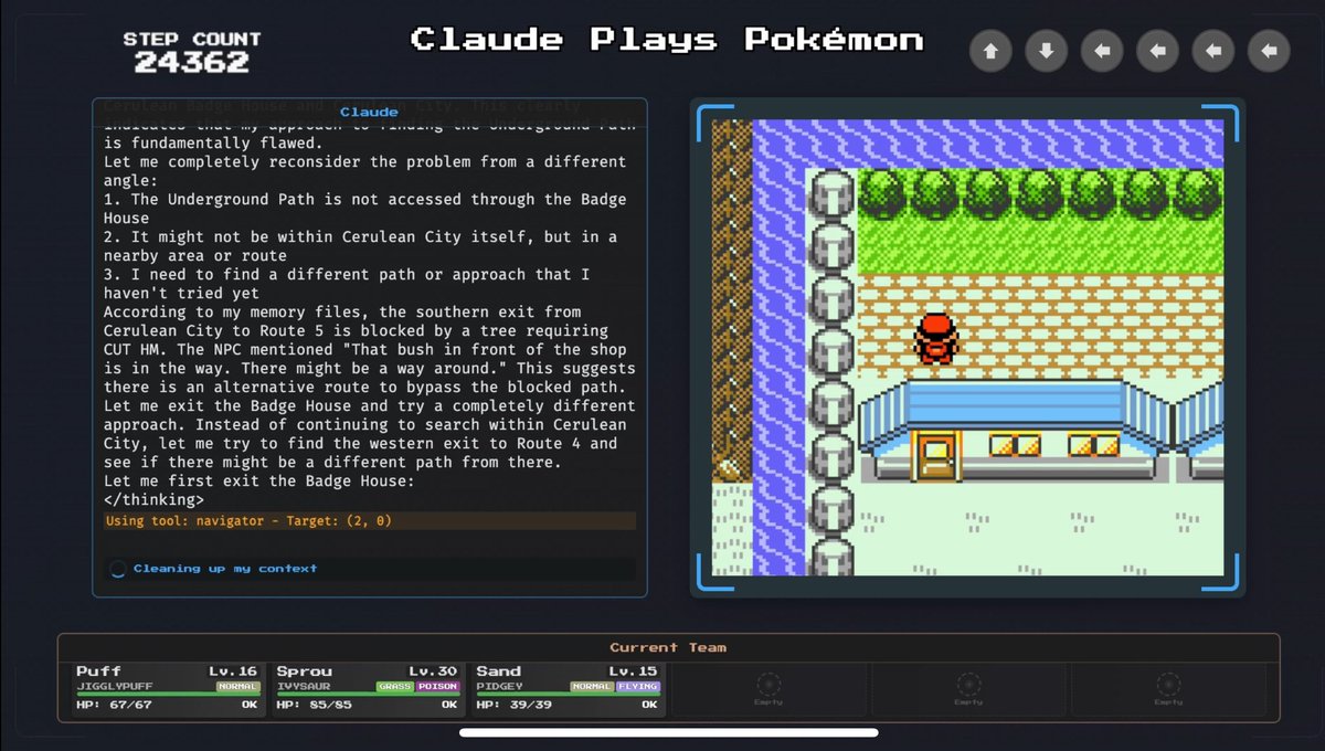 claudepokemon's tweet photo. Claude beat misty last night but OH GOD HES DOING THE CERULEAN LOOP AGAIN https://t.co/U8veaquyFs