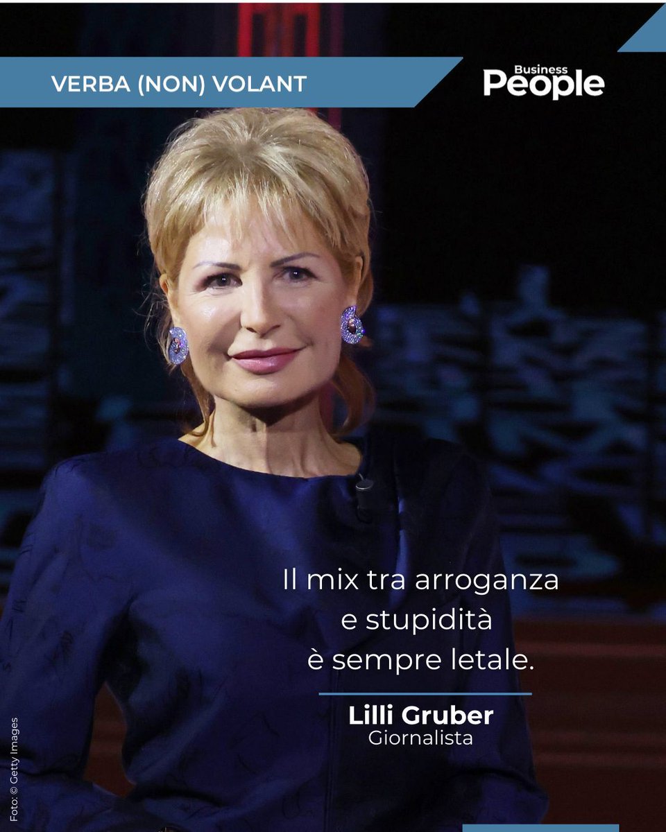 BP_Italy's tweet image. #LilliGruber #VerbaNonVolant