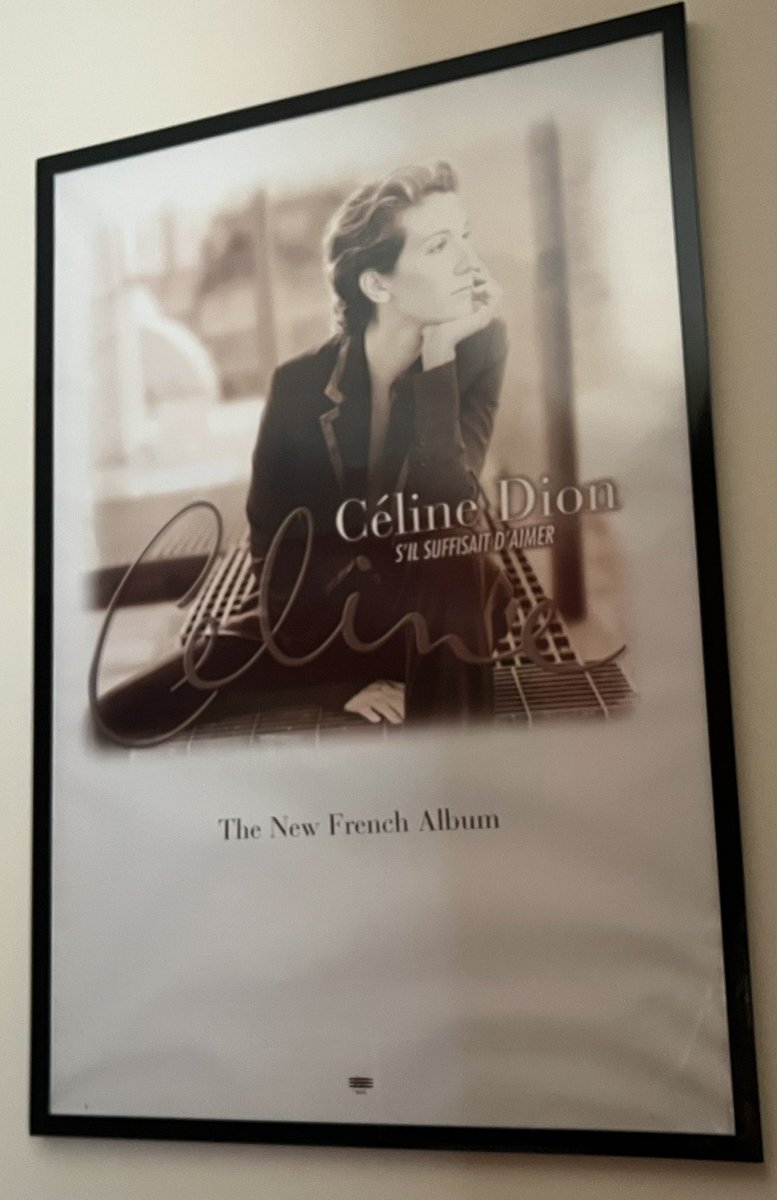 Decided to finally get these framed and up on the wall! 😍 #CelineDion