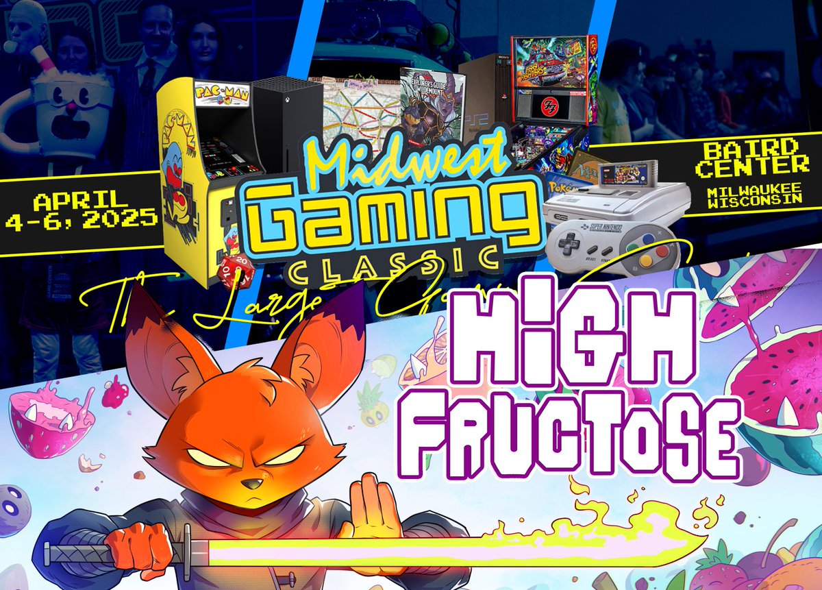High Fructose will be at the Midwest gaming classic!