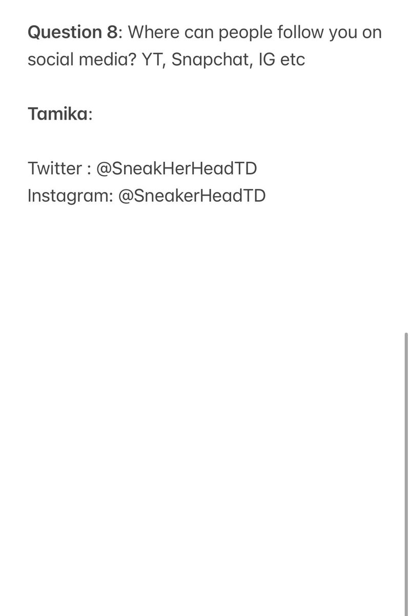 SneakerAdmirals's tweet image. Sneaker Admirals are happy to introduce Profile #369 of our ongoing weekly #ProfileSpotlight series featuring you, our loyal followers!
For our 369th follower spotlight meet @SneakHerHeadTD
Pls share & RT & throw her a follow!