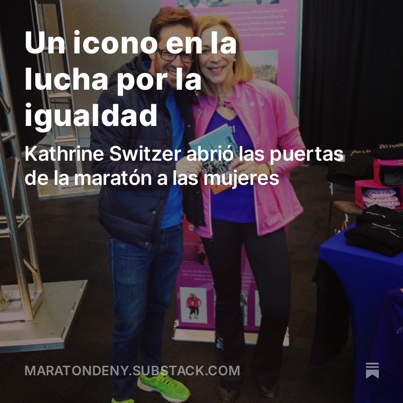 ♀️ En el envío de hoy de la newsletter no quería pasar por alto que ayer fue 8 de marzo. Lo he hecho recordando la figura de <a href="/KVSwitzer/">Kathrine Switzer</a>, una corredora que marcó el camino para que las mujeres tuvieran los mismos derechos. 

🔗 maratondeny.substack.com/p/un-icono-en-…