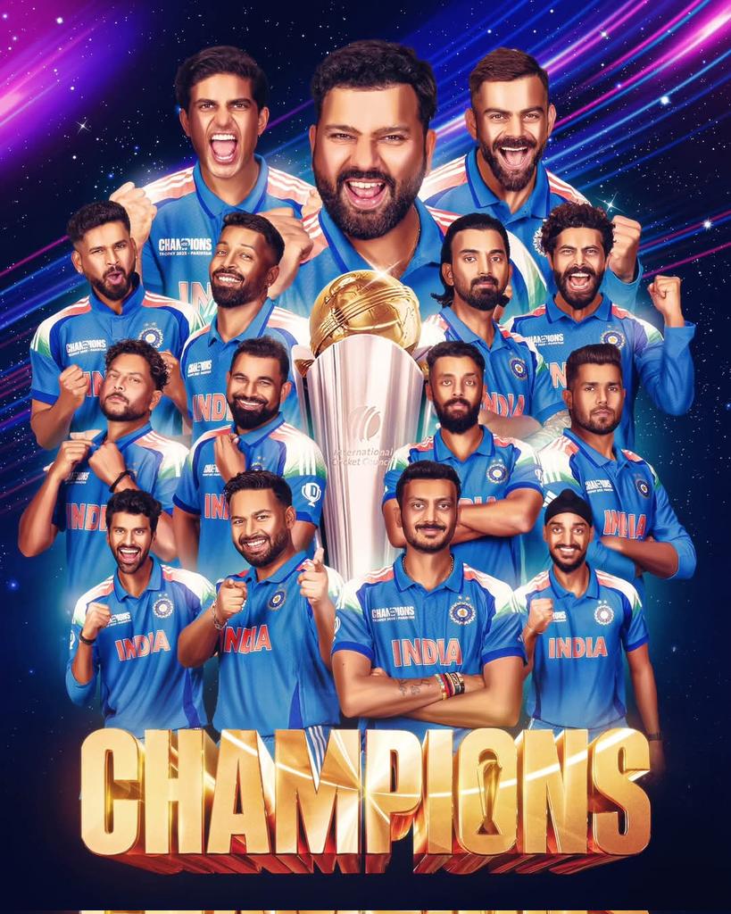 MatharuAmitpal's tweet photo. Congratulations Team India!! 🥳🎊✌🇮🇳🏆
#INDvsNZ 
#ChampionsTrophy2025 
#ChampionsTrophy https://t.co/opKBgtmwWo