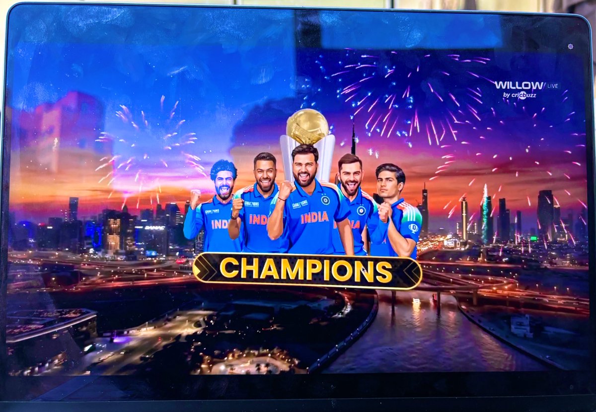 It was worth sacrificing my sleep to watch this fantastic game.

Well done team India !!