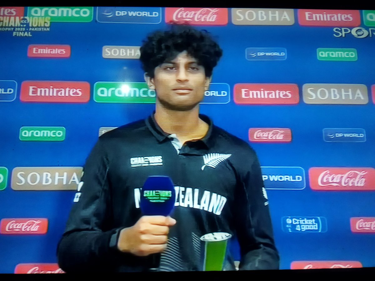 Prashant_i007's tweet photo. Man of the Tournament - Rachin Ravindra 💪
#ChampionsTrophy2025 
#ChampionsTrophy 
#INDvsNZ #ct2025final https://t.co/x3oANp7PLX