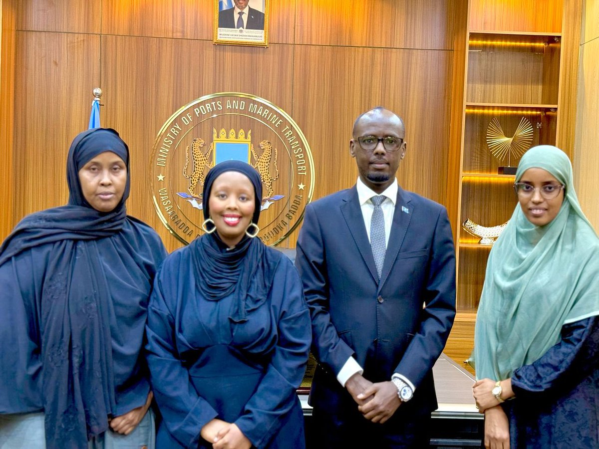 Hon Mohamoud Adan Geesood (@hongeesood) on Twitter photo Today, I engaged in a comprehensive meeting with Ms. Ayan Keynan from <a href="/UNODC_MCP/">UNODC Global Maritime Crime Programme</a>, during which we discussed capacity building for #Somali women in the maritime sector and equipping them with the necessary skills and knowledge. Today, I engaged in a comprehensive meeting with Ms. Ayan Keynan from <a href="/UNODC_MCP/">UNODC Global Maritime Crime Programme</a>, during which we discussed capacity building for #Somali women in the maritime sector and equipping them with the necessary skills and knowledge.