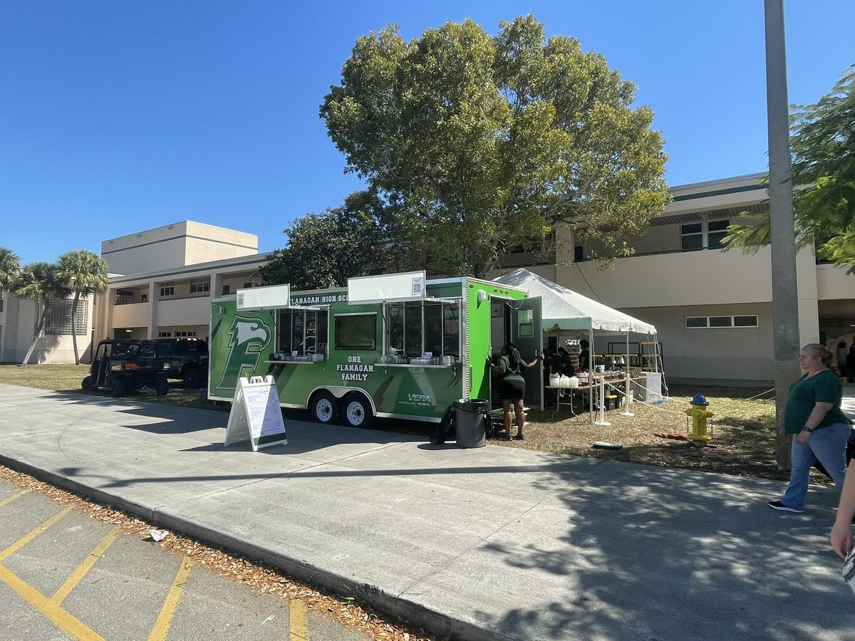 Today we utilized our new Flanagan Concession Trailer.  What a huge opportunity for our Flanagan community.  Thank you Vera Cadillac / Buick GMC and Mr. Rose and the Falcon Foundation for your generous donation and commitment towards our Flanagan students, staff, and community.